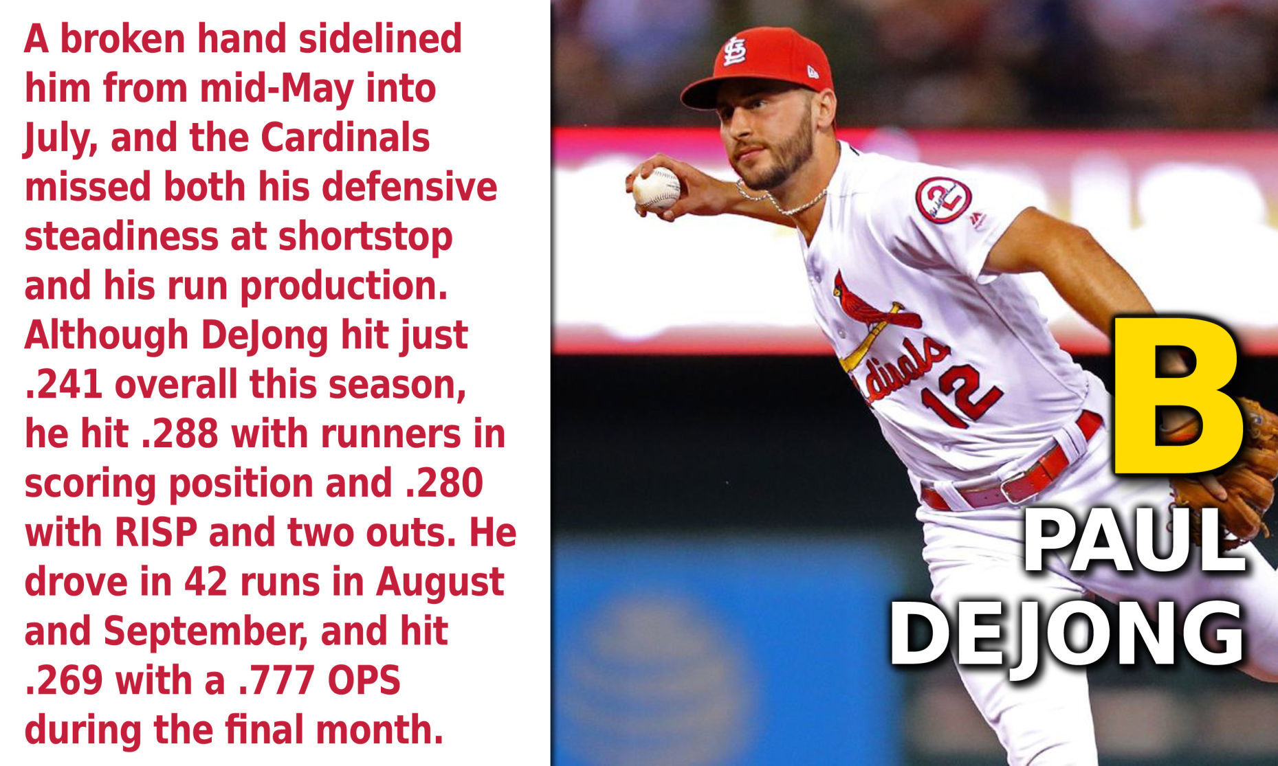 Infield: Paul DeJong